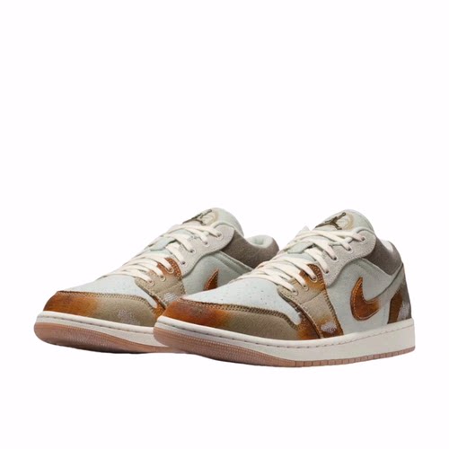 Jordan Air Jordan 1 Low SE 低帮 复古篮球鞋 男款 蓝棕