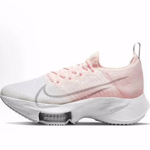 Nike Air Zoom Tempo Next% 舒适百搭 低帮训练跑步鞋 女款白银粉