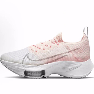 Nike Air Zoom Tempo Next% 舒适百搭 低帮训练跑步鞋 女款白银粉