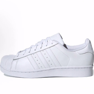 adidas originals 三叶草经典贝壳头 低帮 板鞋 男女同款 纯白