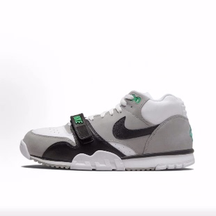 Nike Air Trainer 1 Chlorophyll 复古 中帮 训练鞋 男款 灰白黑