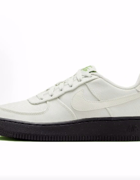 Nike Air Force 1 Lv8 3 Next Nature 帆布  低帮 儿童板鞋 白黑