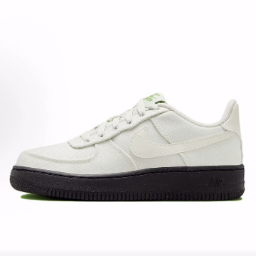 Nike Air Force 1 Lv8 3 Next Nature 帆布  低帮 儿童板鞋 白黑
