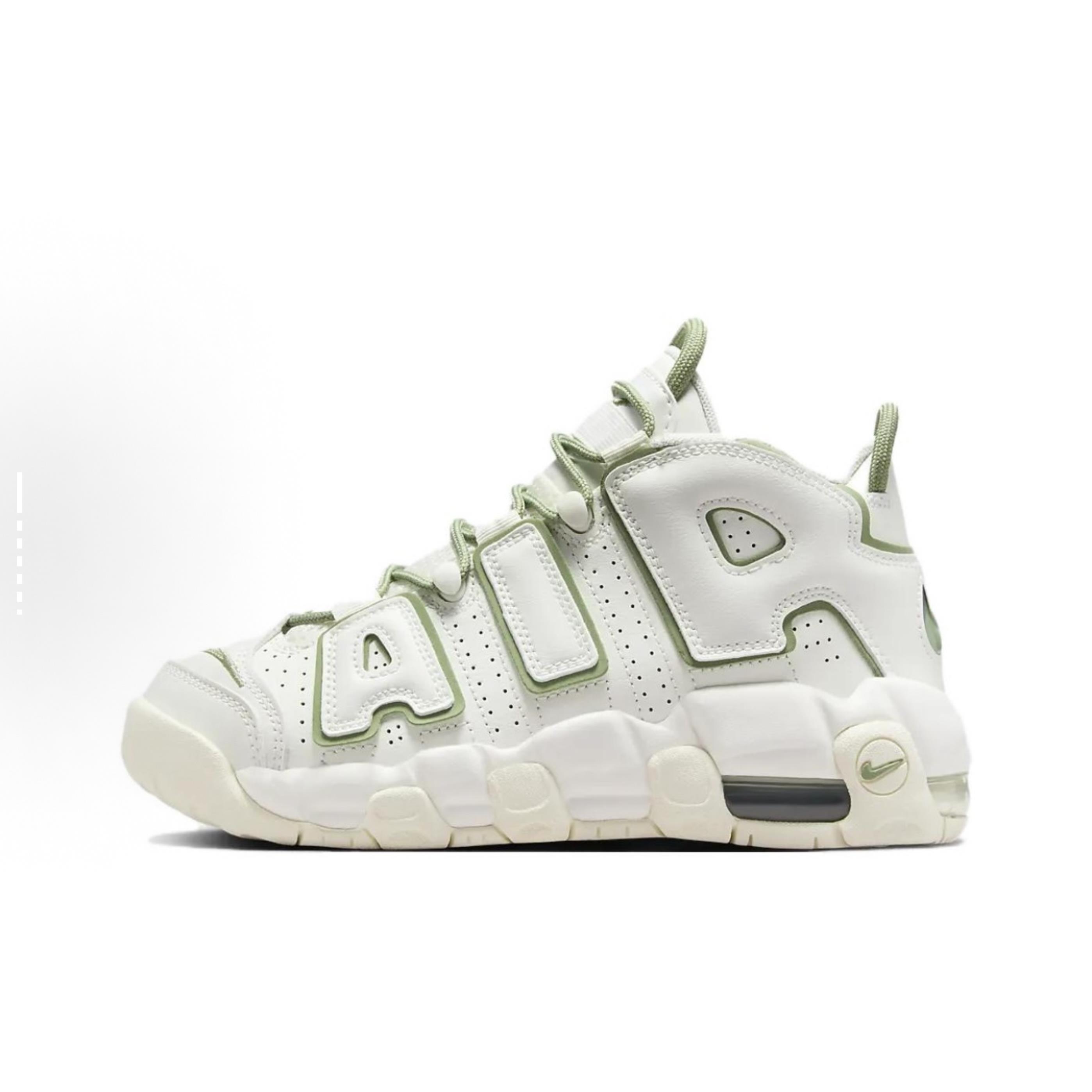 Nike Air More Uptempo皮革网布中帮复古篮球鞋大童FQ8211-100