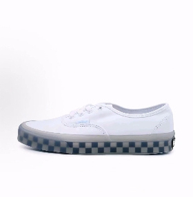 Vans Authentic 织物 防滑耐磨轻便 低帮 板鞋 男女同款 白蓝