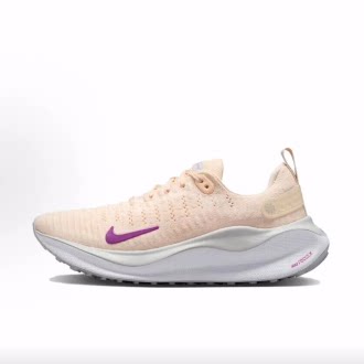 Nike Reactx Infinity 4 舒适透气 低帮跑步鞋 女款 米色