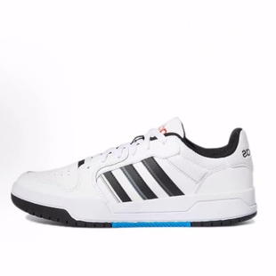 时尚 Entrap 低帮 板鞋 白黑 adidas 男女同款 neo