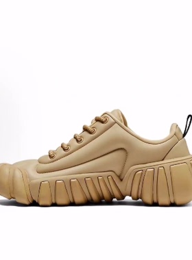 Onitsuka Tiger Dentigre Puff 耐磨 低帮跑步鞋 男女同款 黄色