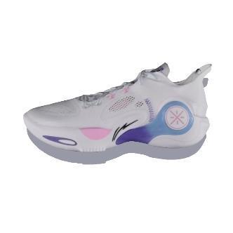 LiNing李宁 韦德裂变8  低帮 篮球鞋 男款 白蓝紫粉