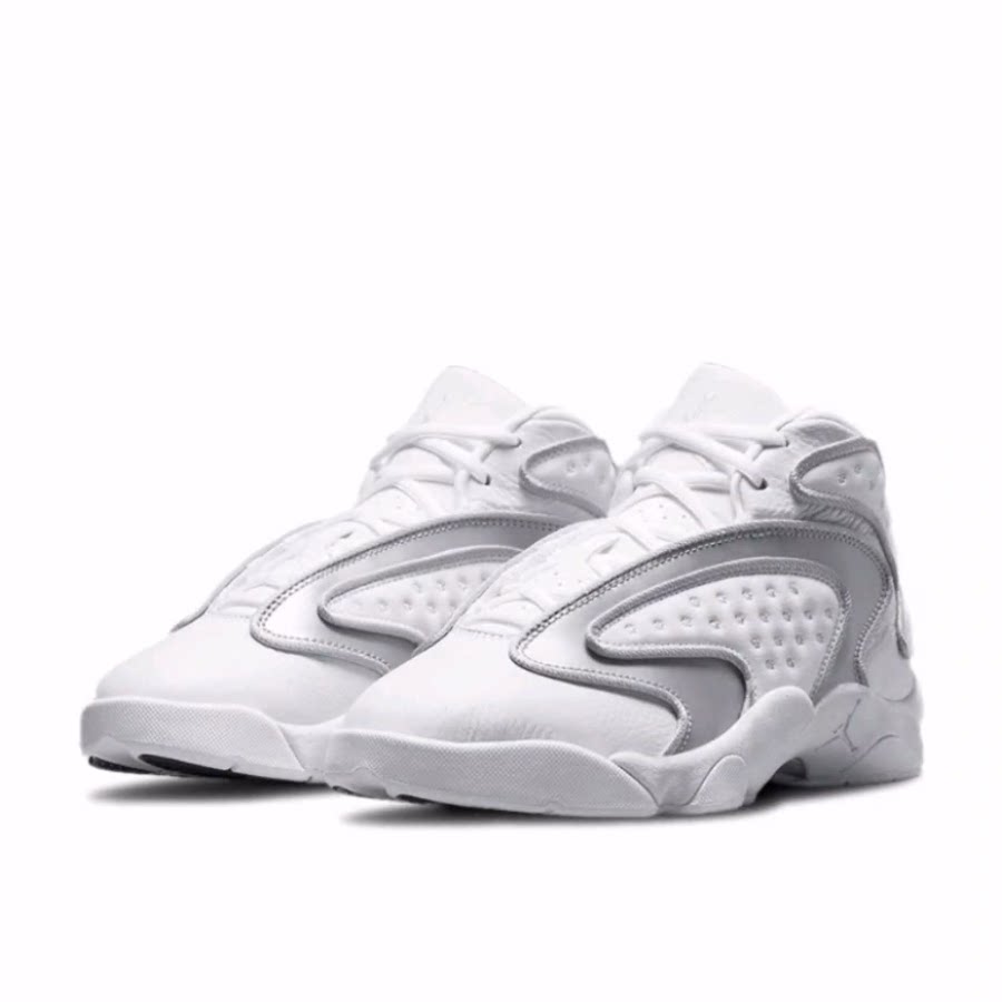 Jordan Air Jordan OG 轻质 编织 中帮 复古篮球鞋 女款 白银