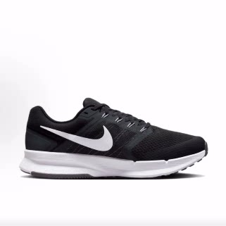 Nike Run Swift 3 稳固贴合减震透气支撑 低帮 跑步鞋 男款 黑色