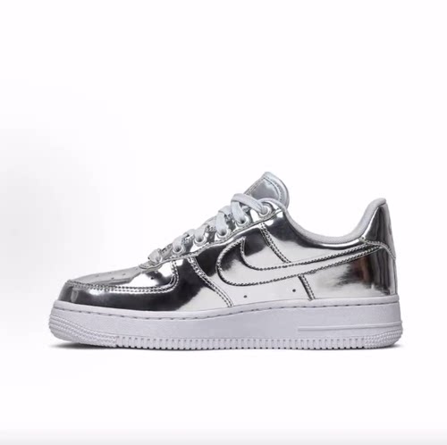 Nike Air Force 1 Liquid Metal  低帮 板鞋 女款