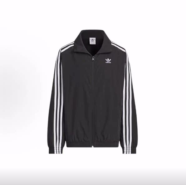 adidas originals夹克外套 黑色 男女同款