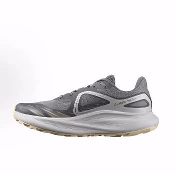SALOMON萨洛蒙 Glide Max 减震耐磨 低帮 越野跑步鞋 男款 灰色