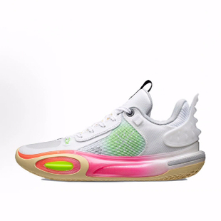 强化冲击缓冲 绽放 低帮 篮球鞋 白粉色 LiNing李宁 男款 全城11