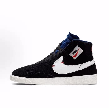 Nike Blazer Rebel 中帮 板鞋 女款 黑