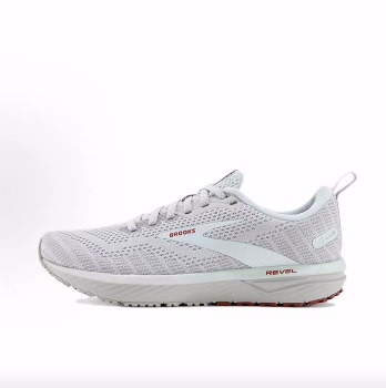 Brooks布鲁克斯 Revel 6 耐磨 低帮 短跑跑步鞋 女款 灰蓝