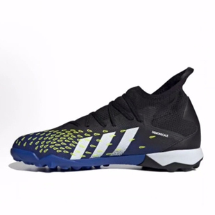 adidas Predator Freak .3 舒适TF织物 足球鞋 男款 黑蓝白黄