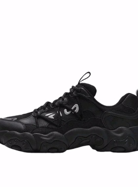 FILA斐乐 猫爪 FLUID 6 防滑 低帮 生活休闲鞋 男款 黑色