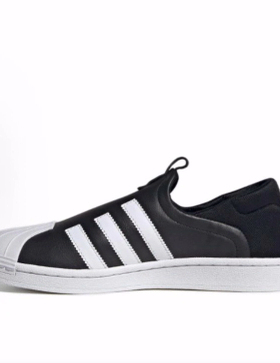 adidas originals Superstar  减震耐磨 低帮 板鞋 女款 黑色