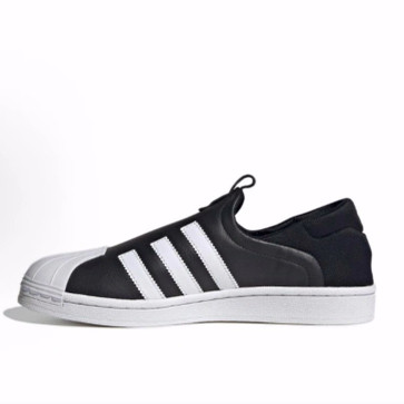 adidas originals Superstar  减震耐磨 低帮 板鞋 女款 黑色