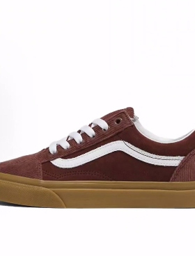 Vans Old Skool 舒适百搭 轻便透气 低帮 板鞋 男女同款 红色