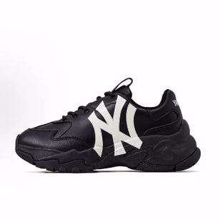 MLB Big Ball Chunky A 低帮 老爹鞋 男女同款 黑色