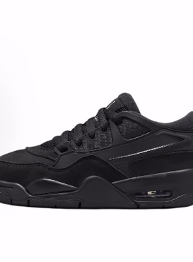 Jordan Air Jordan 4 RM 舒适 防滑耐磨 中帮 儿童休闲鞋 黑色