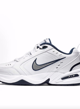 Nike Air Monarch 4 老爹鞋 白色 低帮 White Navy