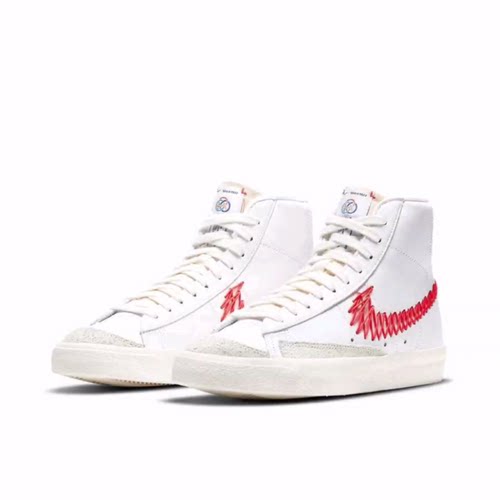 Nike Blazer CNY 如意结 中国年 中帮 儿童板鞋 白红