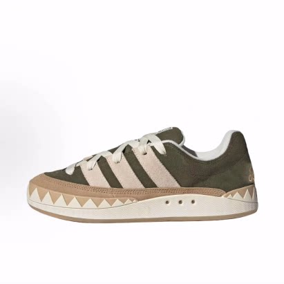 adidas ADIMATIC舒适百搭 鲨鱼面包鞋经典 板鞋男女同款绿色