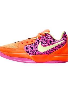 Nike Ja 2 Poison Dart Frog 低帮 篮球鞋 橙色/粉色/黑色 青少年