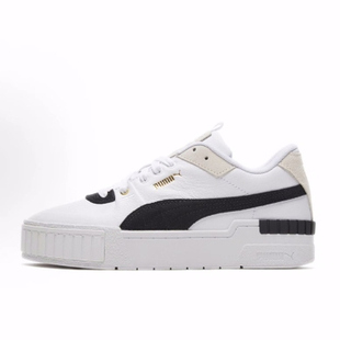 PUMA Cali Sport Heritage 轻便 低帮 板鞋 女款 黑白
