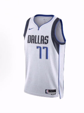 Nike Dallas Mavericks 印花圆领休闲篮球背心 男女同款 白色