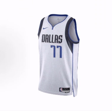 Nike Dallas Mavericks 印花圆领休闲篮球背心 男女同款 白色