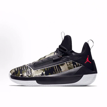 Jordan Jumpman Hustle 减震轻便 低帮 复古篮球鞋 男款 迷彩