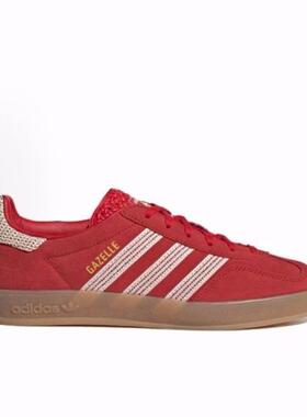 adidas originals GAZELLE INDOOR 舒适 防滑耐磨 低帮 板鞋 女款