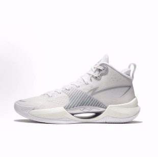 超轻 男款 减震耐磨透气 篮球鞋 标准白 中帮 LiNing李宁