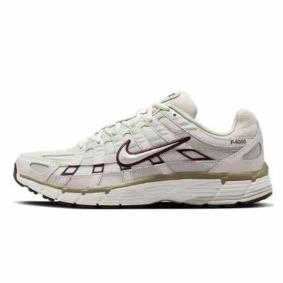 Nike P-6000 舒适运动 低帮 休闲跑步鞋 男女同款 米白褐绿