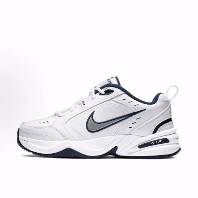 Nike Air Monarch 4 White Navy 复古经典 低帮 老爹鞋 男款 蓝白