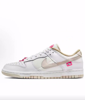 Nike Dunk 街舞系列 经典 低帮 板鞋 女款 白粉