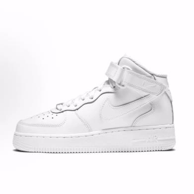 Nike Air Force 1 LE  轻便防滑减震耐磨中帮 儿童板鞋 白 青少年