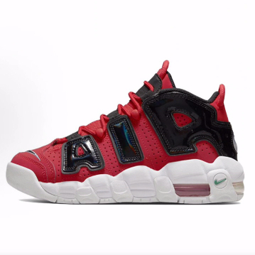 Nike Air More Uptempo I Got Next 中帮篮球鞋 女款 红黑白
