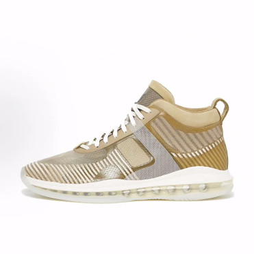 John Elliott x Nike LeBron Icon 圆头系带 中帮 篮球鞋 男款 黄