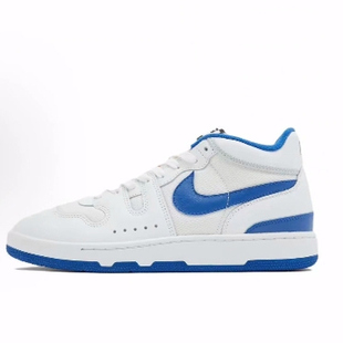 Game Royal 低帮 Nike 男女同款 Attack 板鞋 蓝白色 Mac