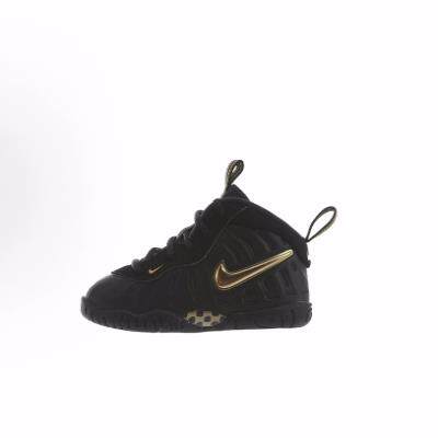 TD婴童 Nike Little Posite Pro 减震耐磨防滑 高帮篮球鞋 黑金泡