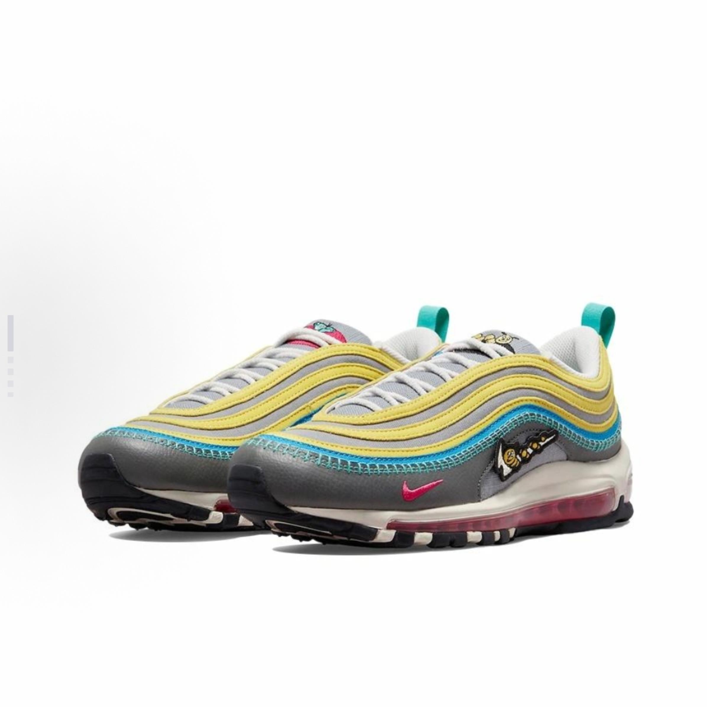 Nike Air Max 97 SE 低帮 休闲跑步鞋 男款 灰黄色 DH4759-001