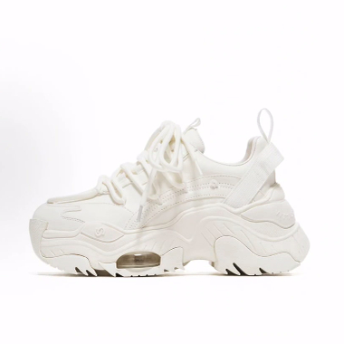 VITTORIO VENTURA 牛皮革 气垫耐磨 低帮 老爹鞋 男女同款 白色