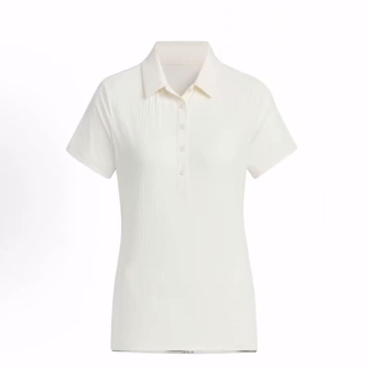 adidas COOL FEELING POLO 纯色直筒凉感翻领短袖Polo衫女款 粉白