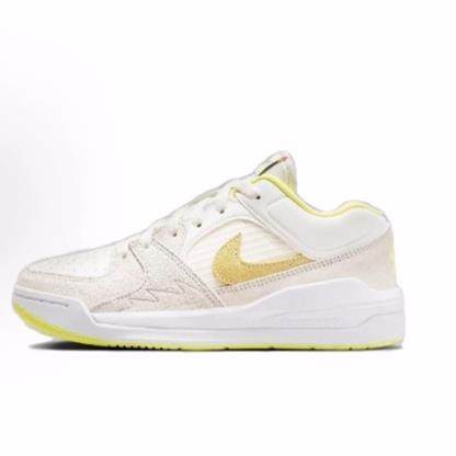 Jordan Stadium 90 舒适透气清爽百搭 低帮 儿童休闲鞋 白黄